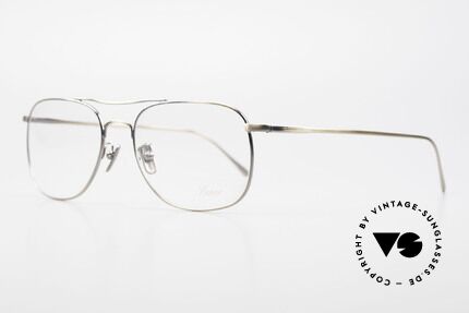Lunor Aviator II P4 AG Classy Men's Eyeglass-Frame, model Aviator II P4 AG = Antique Gold, size 53/17, 145, Made for Men