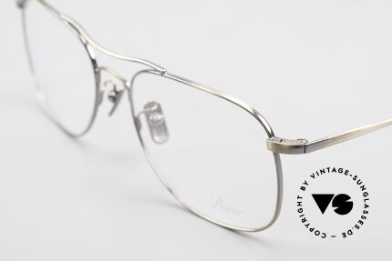 Lunor Aviator II P4 AG Classy Men's Eyeglass-Frame, from the latest collection, but in a well-known quality, Made for Men
