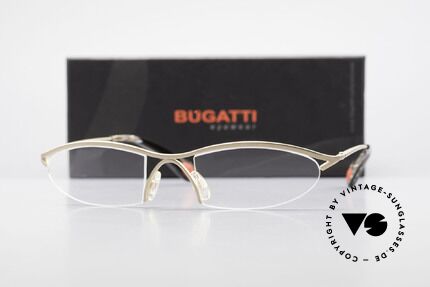 Bugatti 342 Odotype Semi Rimless Nylor Frame, Size: medium, Made for Men