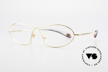 Bugatti 345 Odotype Men's Designer Vintage Frame, ergonomic metal frame with spring hinges, Made for Men