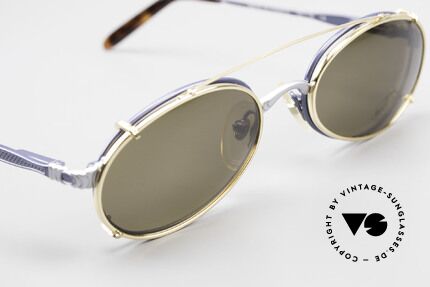 Bugatti 14164 Blue Frame With Golden Clip, NO retro shades, but a true old 90's ORIGINAL, Made for Men