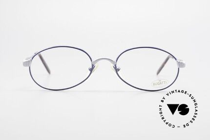 Bugatti 14164 Blue Frame With Golden Clip, Size: medium, Made for Men