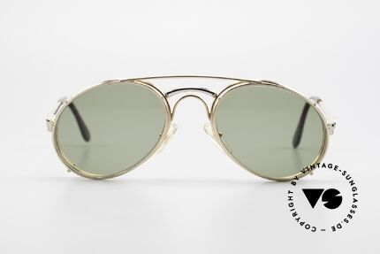 Bugatti 03308 True 80's Frame With Clip On, distinctive Bugatti 'tear drop' shape; with orig. case, Made for Men