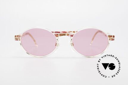 Cazal 510 Oval Pink Vintage Sunglasses, made in the 90's as limited-lot production in Germany, Made for Women