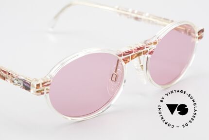 Cazal 510 Oval Pink Vintage Sunglasses, pink lenses, to see things through rose-colored glasses, Made for Women