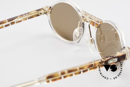 Cazal 510 Limited Oval Vintage Cazal, with dark brown sun lenses (for 100% UV protection), Made for Men and Women