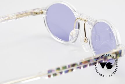 Cazal 510 Oval Vintage Cazal Limited, with dark BLUE sun lenses (for 100% UV Protection), Made for Men and Women