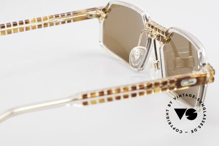 Cazal 511 Limited 90's Cazal Sunglasses, with dark brown sun lenses (for 100% UV protection), Made for Men and Women