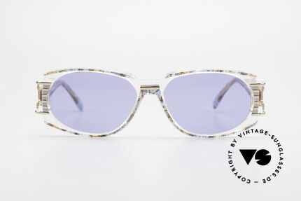 Cazal 372 Rare HipHop Vintage Shades 90s, terrific / stunning color concept: pistache mulitcolor / clear, Made for Men and Women