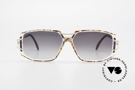 Cazal 362 Original 90's Cazal Sunglasses, exciting ornamental piece on bridge and temple hinges, Made for Women