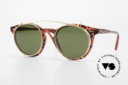 Carrera 5256 Clip Panto Frame Johnny Depp Style, timeless vintage Carrera Sunjet frame with sun clip, Made for Men and Women