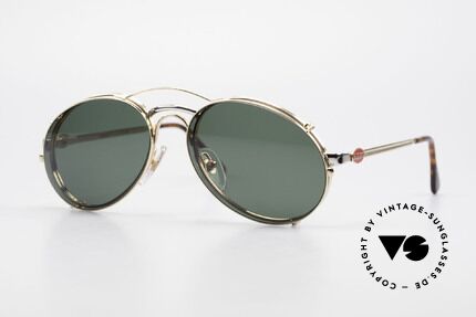 Bugatti 03308 Men's 80's Glasses With Clip On Details