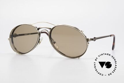 Bugatti 03323 Men's 80's Frame With Clip On, classic vintage Bugatti sunglasses from approx. 1989, Made for Men
