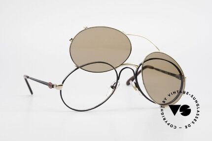 Bugatti 03326 Men's 80's Eyeglasses Clip On, NO RETRO fashion, but an authentic old 80's original, Made for Men