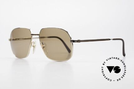 Dunhill 6123 Gold Plated Gentlemen's Frame, gold-plated frame with auburn inlay; top notch quality, Made for Men