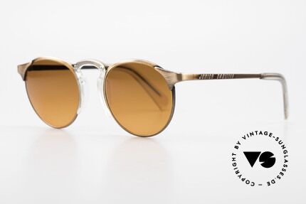 Jean Paul Gaultier 57-0174 90's JPG Panto Sunglasses, outstanding craftsmanship (frame made in Japan), Made for Men