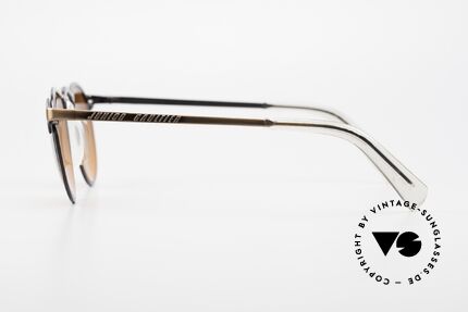 Jean Paul Gaultier 57-0174 90's JPG Panto Sunglasses, "antique bronze" frame with lenses in "sunset red", Made for Men