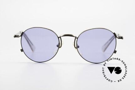 Jean Paul Gaultier 57-1171 90's Designer Sunglasses JPG, unique frame finish (in a kind of 'taupe' metallic), Made for Men and Women