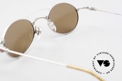 Bugatti 10868 Luxury Vintage Sunglasses 90s, brown sun lenses can be replaced with optical lenses, Made for Men