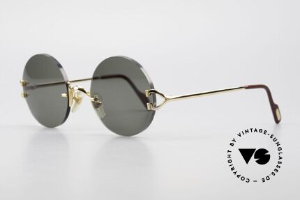 Cartier Madison Round Luxury Sunglasses 90's, unworn model with full orig. packing (case, box ...), Made for Men and Women