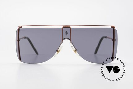 Ferrari F20/S Kylie Jenner Luxury Sunglasses, panorama view design with only one single lens, Made for Men and Women