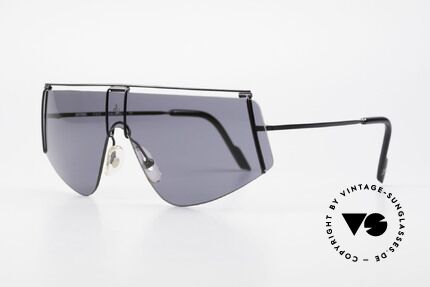Ferrari F15/S Luxury 90's Sports Sunglasses, panorama view design with only one single lens, Made for Men and Women