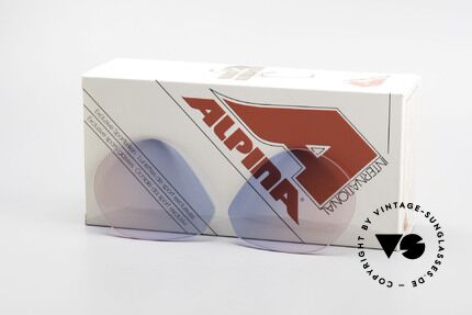 Alpina M1 Lenses New Lenses in baby-blue pink, replacement lenses for the old 80's Alpina M1 sunglasses, Made for Men and Women