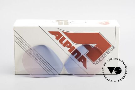 Alpina M1 Lenses New Lenses in baby-blue pink, new CR39 UV400 plastic lenses (for 100% UV protection), Made for Men and Women