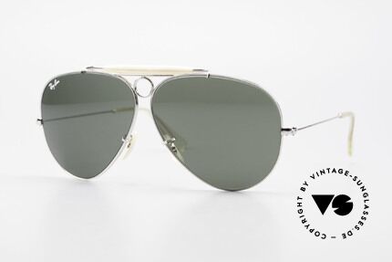 Ray Ban Shooter White Gold 80's Limited Edition, B&L RAY-BAN designer sunglasses of the 1980's, Made for Men