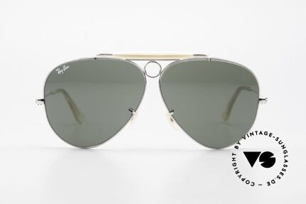 Ray Ban Shooter White Gold 80's Limited Edition, ultra rare 80's edition with WHITEGOLD alloying, Made for Men