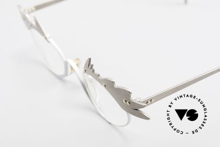 Theo Belgium Karo Vintage Ladies Eyeglasses 90's, artful and playful at the same time; just a fancy rarity, Made for Women