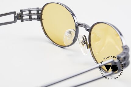 Yohji Yamamoto 52-6102 Industrial Oval Vintage Shades, Size: large, Made for Men and Women