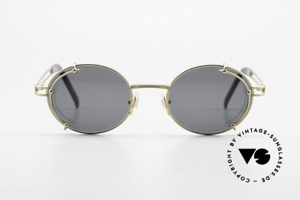 Yohji Yamamoto 52-4107 Oval 90's Designer Sunglasses, costly (monolithic) frame construction; You must feel it!, Made for Men and Women