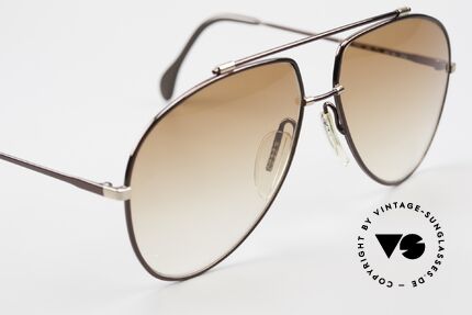 Zeiss 9371 Old 80's Aviator Sunglasses, NO RETRO reproduction, but an old original from 1981, Made for Men