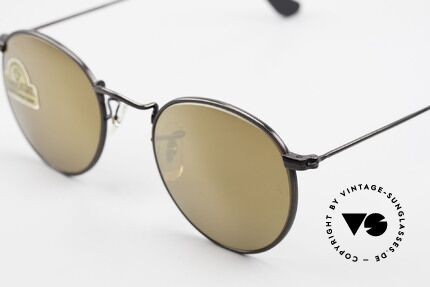 Ray Ban Round Metal 47 Small Round Diamond Hard, NO RETRO EYEWEAR, but a rare old 1980's Original!, Made for Men and Women