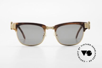 Jean Paul Gaultier 56-5202 JPG Vintage Designer Frame, temple hinges in shape of door hinges (ultra massive), Made for Men and Women