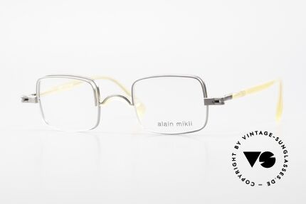 Alain Mikli 0115 / 01 Hinged Lenses 2 in 1 Glasses, ingenious vintage Alain Mikli designer eyeglasses, Made for Men and Women