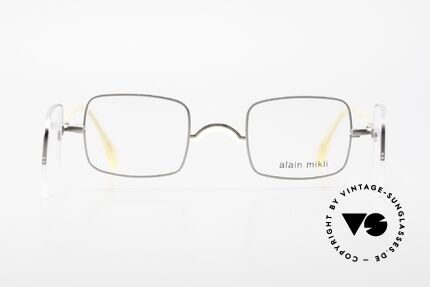 Alain Mikli 0115 / 01 Hinged Lenses 2 in 1 Glasses, or for prescription lenses + sun lenses (practical), Made for Men and Women