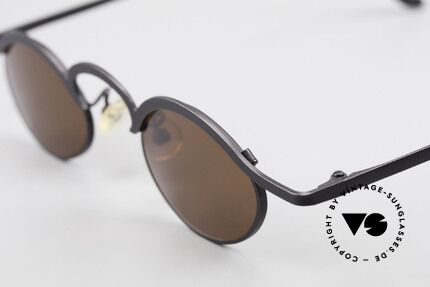 Theo Belgium Fecourf Oval Designer Sunglasses 90s, still with handwritten model name (impossible to read ;), Made for Men and Women