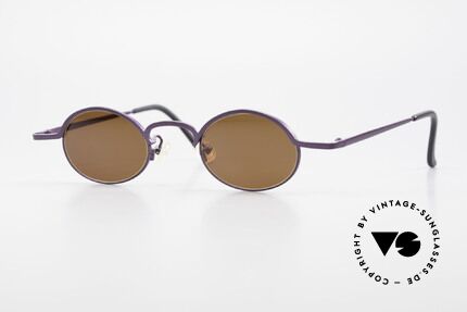 Theo Belgium San 90's Oval Designer Sunglasses Details