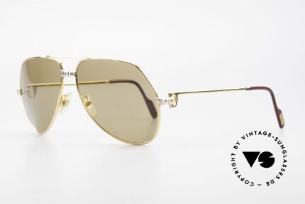 Cartier Vendome Santos - L Mystic Cartier Mineral Lenses, Santos Decor (with 3 screws) in LARGE size 62-14, 140, Made for Men