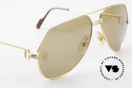 Cartier Vendome LC - M Mystic Cartier Mineral Lenses, ! BREATH on the sun lenses to make the logo VISIBLE!, Made for Men