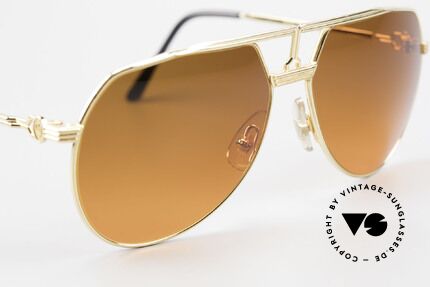 Maserati 6130 Luxury Aviator Sunglasses 80's, unworn; like all our rare vintage 80s Maserati sunglasses, Made for Men