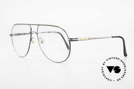 Pierre Cardin 803 Men's 80's Aviator Eyeglasses, with very noble frame finish in dark gray and gold, Made for Men