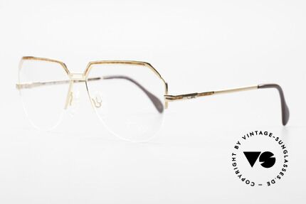 Cazal 732 80's West Germany Eyeglasses, half rimless (Nylor thread), very pleasant to wear, Made for Men