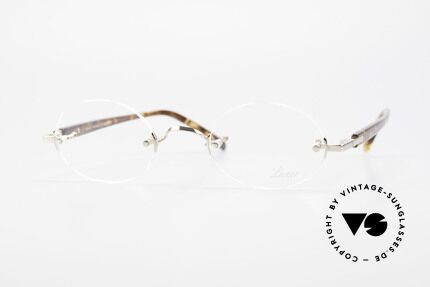 Lunor Classic Oval GP Oval Rimless Frame Gold Plated, LUNOR: honest craftsmanship with attention to details, Made for Men and Women