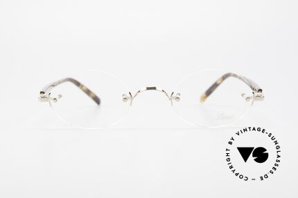 Lunor Classic Oval GP Oval Rimless Frame Gold Plated, without ostentatious logos (but in a timeless elegance), Made for Men and Women