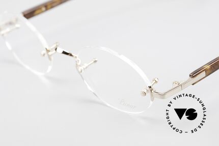 Lunor Classic Oval GP Oval Rimless Frame Gold Plated, from the 2015's collection, but in a well-known quality, Made for Men and Women