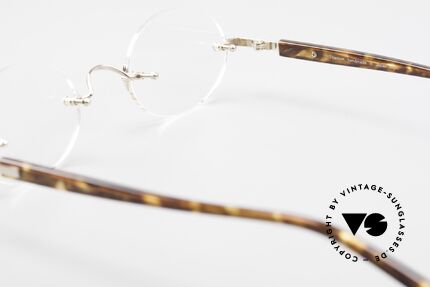 Lunor Classic Oval GP Oval Rimless Frame Gold Plated, Size: small, Made for Men and Women