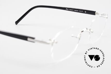 Lunor Classic V Anatomic PP Rimless Frame Platin Plated, unworn; orig. Classic V Anatomic, Titanium, handmade, Made for Men